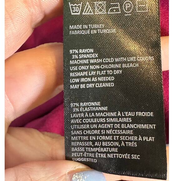 Urban Outfitters Grace Burgundy 3/4 Sleeves Ruffle Mini Dress size Small - Picture 4 of 16